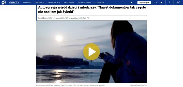 Autoagresja wsrod dzieci i mlodziezy