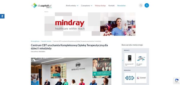 Centrum CBT uruchamia Kompleksowa Opieke Terapeutyczna dla dzieci i mlodziezy