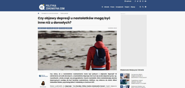 Czy objawy depresji u nastolatkow moga byc inne niz u doroslych