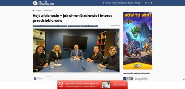 Hejt w biznesie – jak chronić zdrowie i interes przedsiębiorców