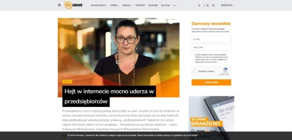 Hejt w internecie mocno uderza w przedsiębiorców