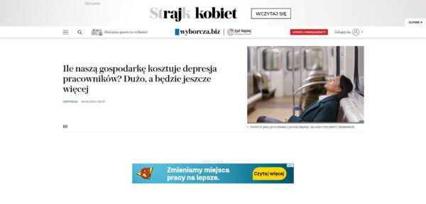 Ile naszą gospodarkę kosztuje depresja pracowników Dużo, a będzie jeszcze więcej