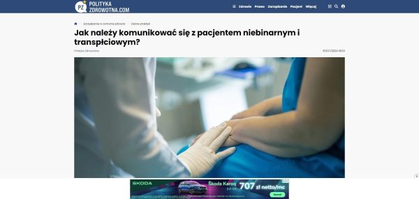 Jak należy komunikować się z pacjentem niebinarnym i transpłciowym