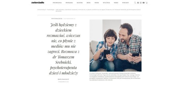 Jesli bedziemy z dzieckiem rozmawiac wowczas nic co plynie z mediow mu nie zagrozi