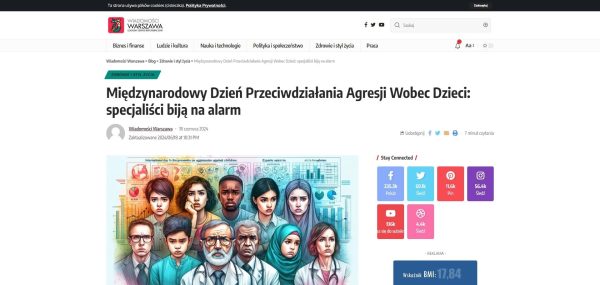 Miedzynarodowy Dzien Przeciwdzialania Agresji Wobec Dzieci specjalisci bija na alarm