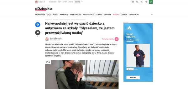 Najwygodniej jest wyrzucic dziecko z autyzmem ze szkoly
