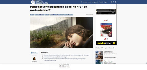 Pomoc psychologiczna dla dzieci na NFZ co warto wiedziec