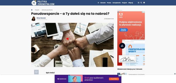 Pseudowsparcie a Ty dałeś się na to nabrać