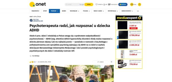 Psychoterapeuta radzi, jak rozpoznać u dziecka ADHD