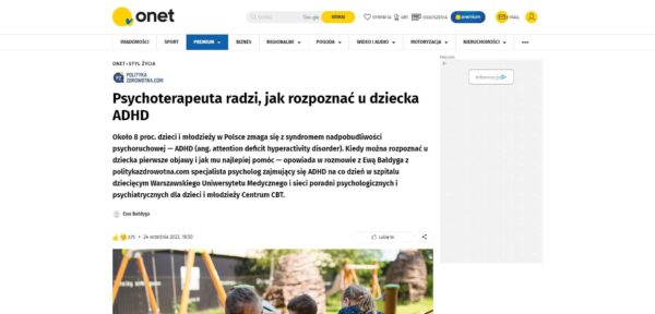 Psychoterapeuta radzi, jak rozpoznać u dziecka ADHD