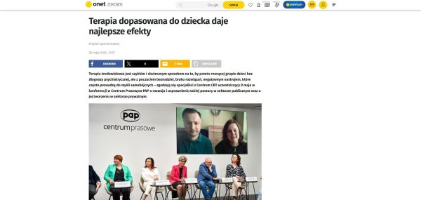 Terapia dopasowana do dziecka daje najlepsze efekty