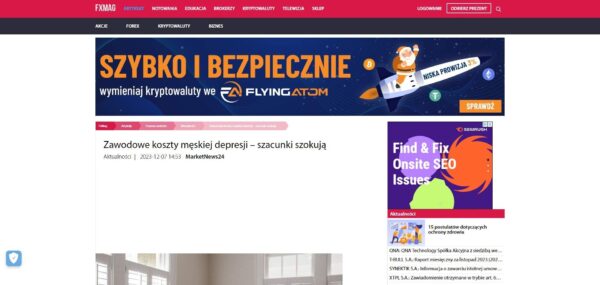 Zawodowe koszty męskiej depresji – szacunki szokują
